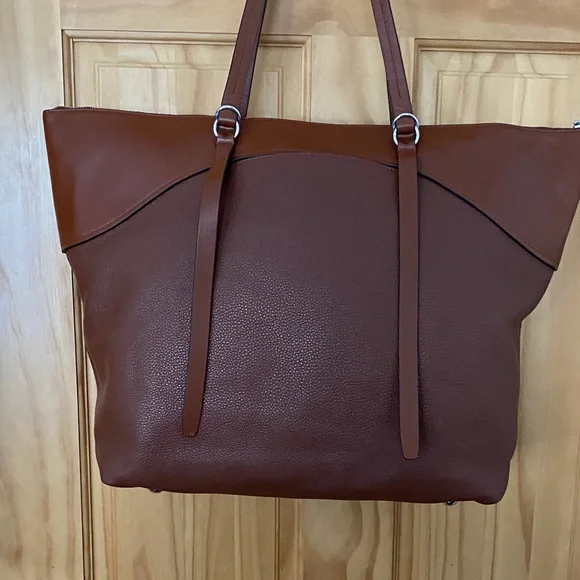 Rebecca Minkoff Brown Leather Tote Bag - Picture 5 of 15